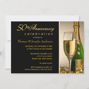 Convites de festa de aniversário de casamento de 5