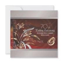 Convites de festa de aniversário de casamento de 7