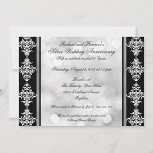 Convites de festa de aniversário de casamento pers