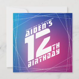 Convites de festa de aniversário para menino legal