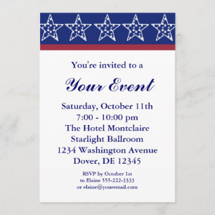 Convites de Festa de Campanha Eleitoral ou 4 de Ju