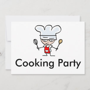 Convites de festa de culinária
