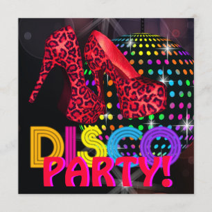 Convites de Festa de Dança Disco Bola de Espelho
