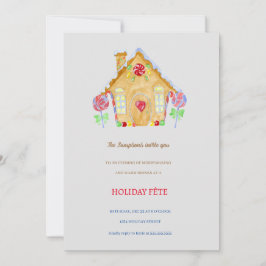 Convites de Festa de Fim de Ano na Casa de Biscoit