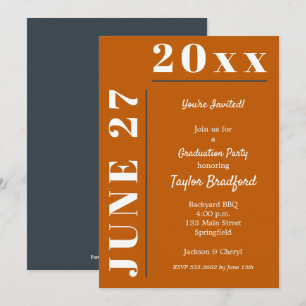 Convites de Festa de formatura Branca Queimada