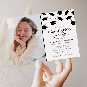 Convites de Festa de Formatura com Foto Simples
