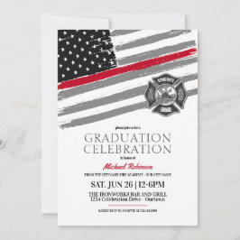 Convites de Festa de formatura de Bombeiro