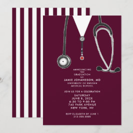 Convites de Festa de Formatura de Médico
