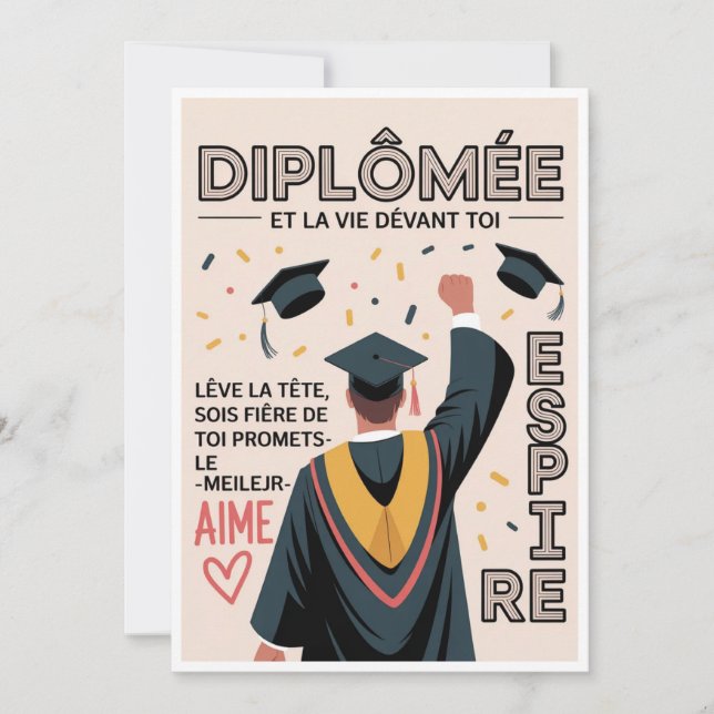 Convites de Festa de Formatura 🎓 – Modernos  (Frente)