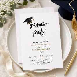 Convites de festa de formatura simples e modernos