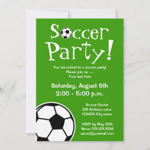 Convites de festa de futebol para Aniversários ou