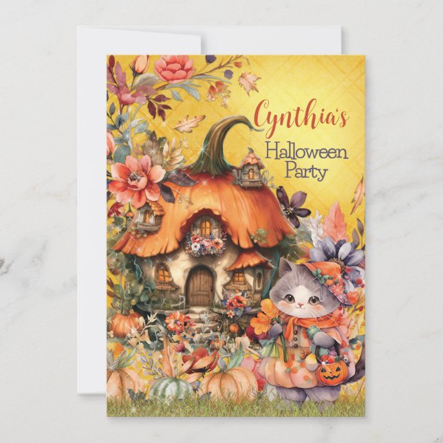 CONVITES DE FESTA DE HALLOWEEN (Frente)