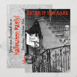 Convites de Festa de Halloween Mansão Assombrada