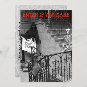 Convites de Festa de Halloween Mansão Assombrada