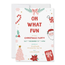 Convites de Festa de Natal Infantil Divertidos