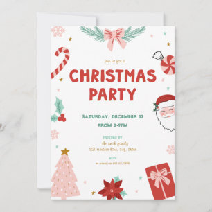 Convites de festa de Natal para crianças com tema