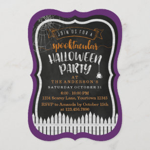 Convites de Festa Modernos de Halloween Espetacula