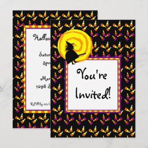 Convites de Festa Personalizados de Halloween Cand