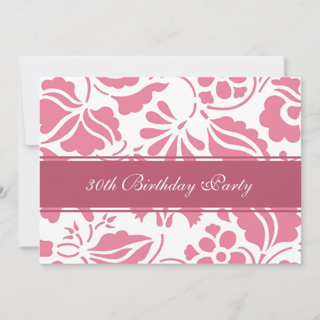 Convites de festas aniversário de 30 anos (Frente)