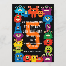 Convites de festas Aniversários de criança Colorid