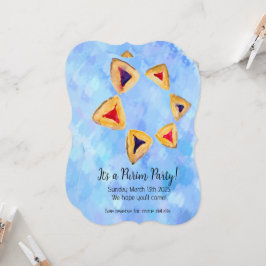 Convites de festas Azul Sky Hamantaschen Star Puri