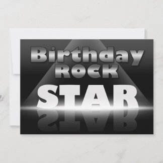Convites de festas Birthday Rock Star