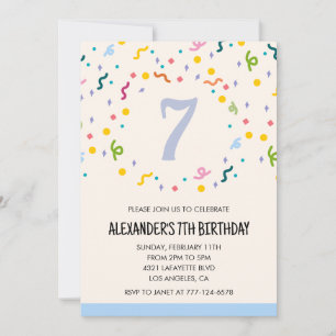 Convites de festas coloridos configuram crianças p