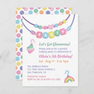 Convites de festas Coloridos de Fazeres de Joias