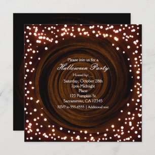 Convites de festas das Luzes do Dia das Bruxas Pre