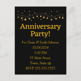 Convites de festas de aniversário