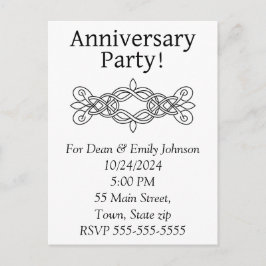 Convites de festas de aniversário