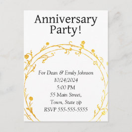 Convites de festas de aniversário