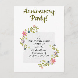 Convites de festas de aniversário