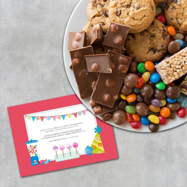 Convites de festas de aniversário de criança {Buff (Criador carregado)