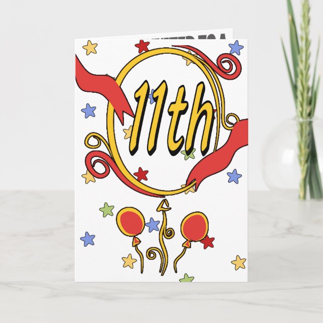 Convites de festas de aniversários 11 (Frente)