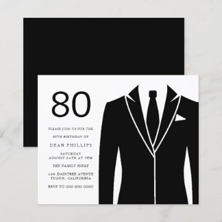 Convites de festas de aniversários 80 de Orçamento