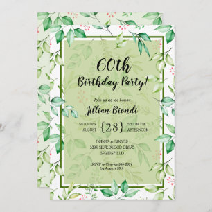 Convites de festas de aniversários Botânicos de Aq