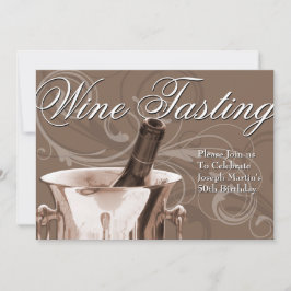 Convites de festas de aniversários da degustação