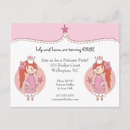 Convites de festas de aniversários da princesa