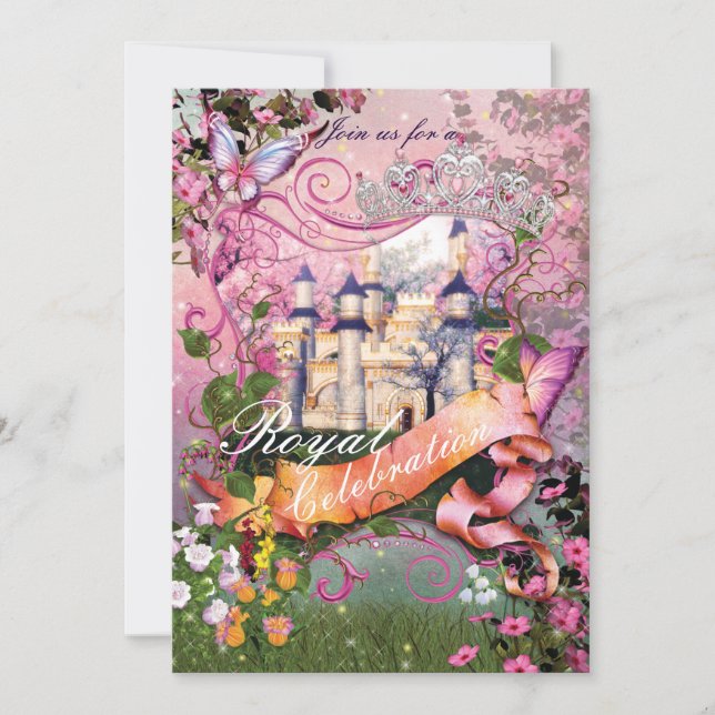 Convites de festas de aniversários da Princesa Rea (Frente)