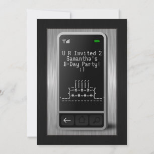 Convites de festas de aniversários de adolescentes