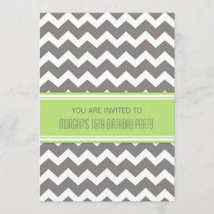 Convites de festas de aniversários de Chevron do