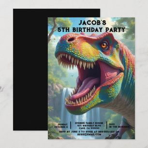 Convites de festas de aniversários de Dinossauro P
