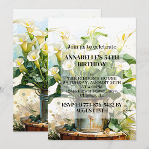 Convites de festas de aniversários de Flores de Li
