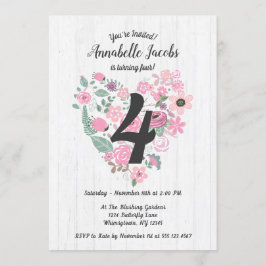 Convites de festas de aniversários de madeira de c