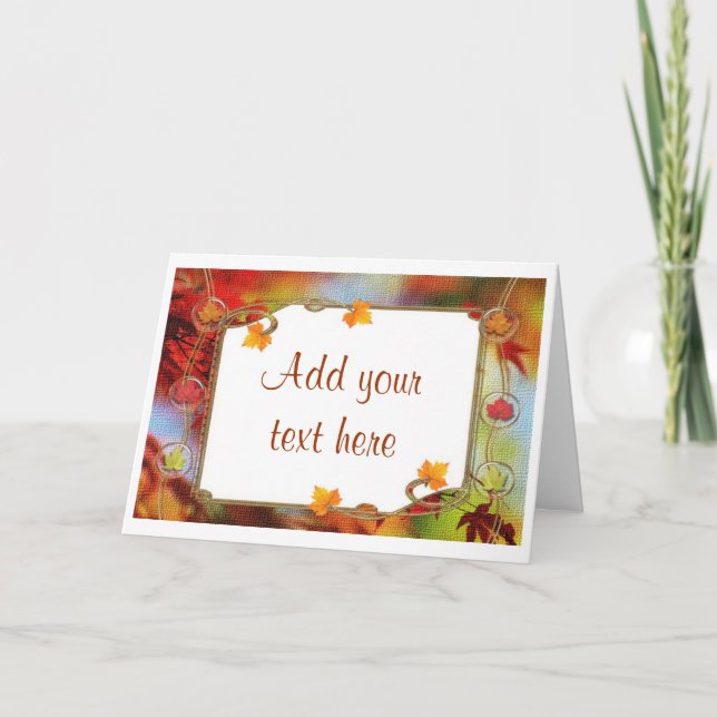 Convites de festas de aniversários de outono (Frente)