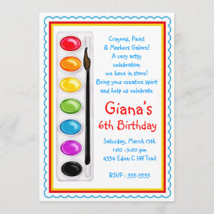 Convites de festas de aniversários do artesanato