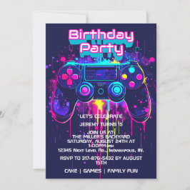 Convites de festas de aniversários do Controlador