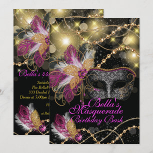 Convites de festas de aniversários do mascarada
