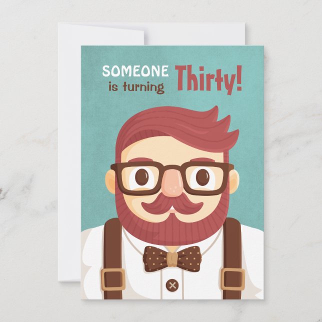 Convites de festas de aniversários dos homens do (Frente)